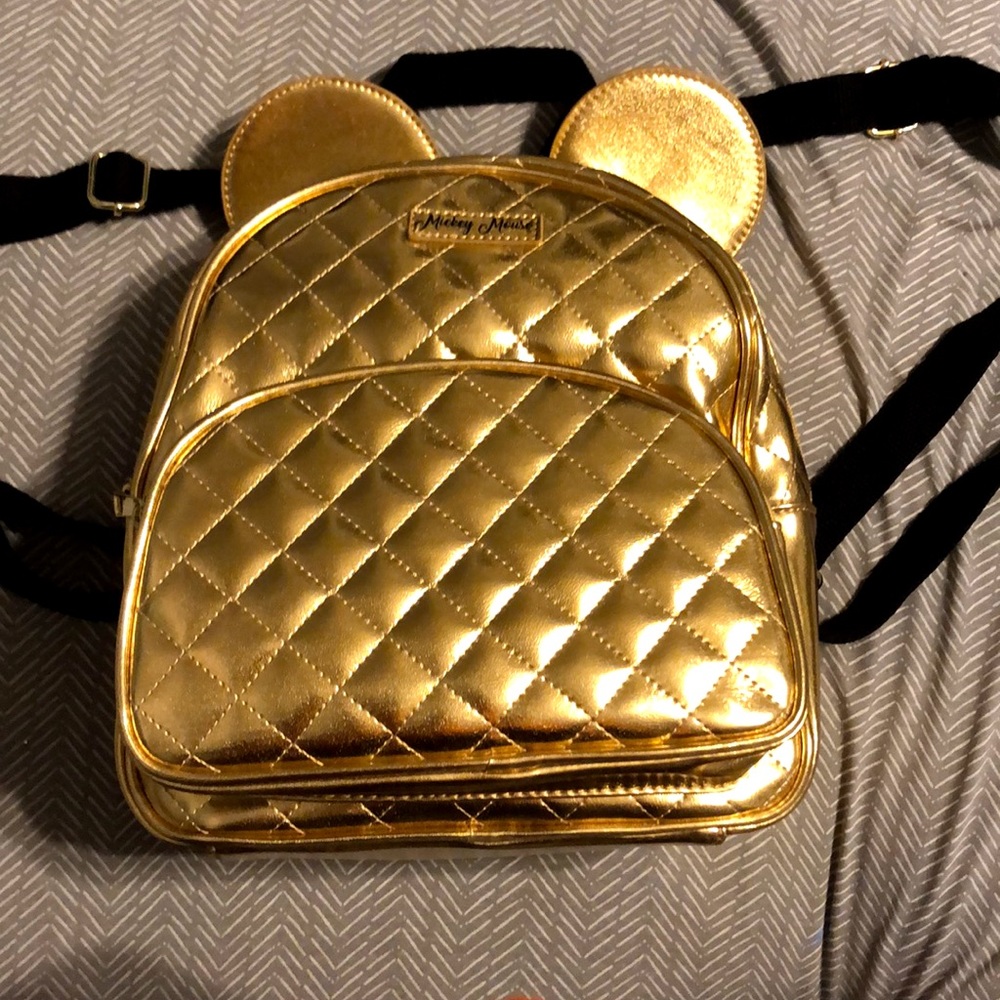 Disney Golden Mikey Mouse Backpack